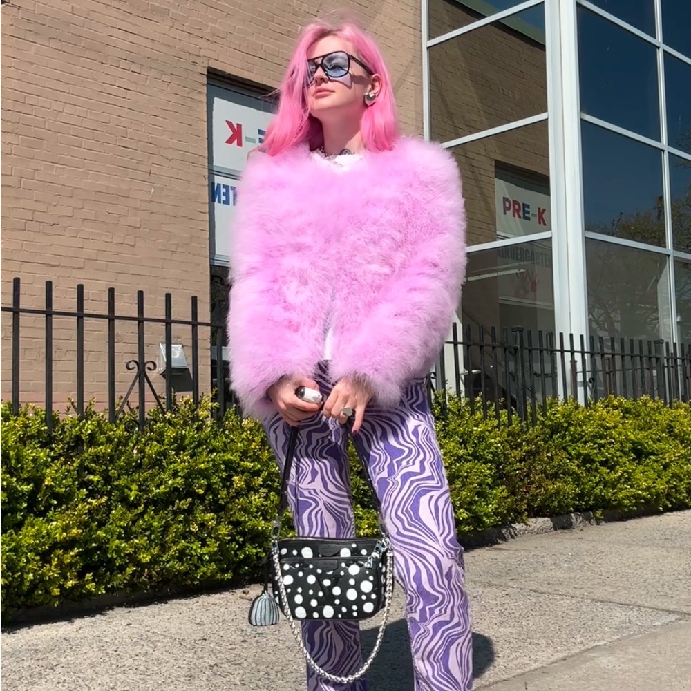 feather jacket - Picture 2 of 6